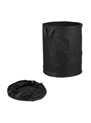 relaxdays 3 x Laubsack in Schwarz - 85 l