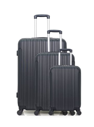 Hero 3 tlg. Kofferset ALPES in Schwarz (95L/64L/37L)