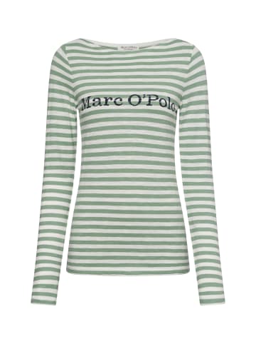 Marc O'Polo Langarmshirt in mint weiß
