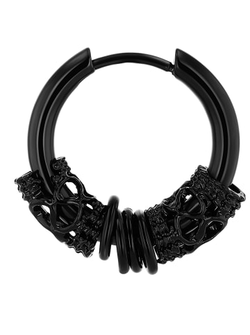 Adeliás Unisex Ohrringe aus Edelstahl in schwarz