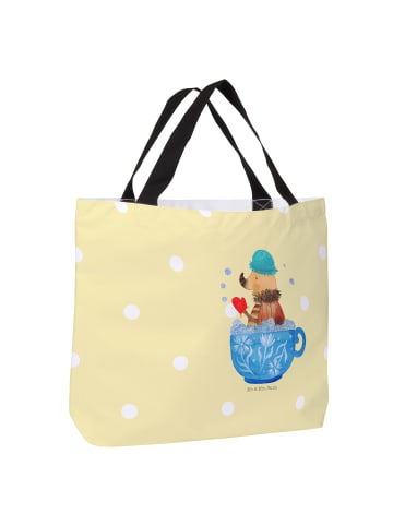 Mr. & Mrs. Panda Einkaufstasche Nachtfalter Schaumbad ohne Spruch in Gelb Pastell