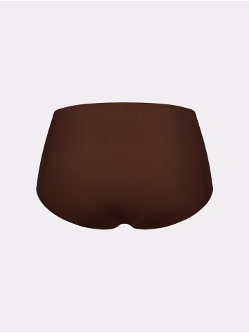 Erlich Textil Erlich Textil MIT OFFENEN KANTEN High Waist Slip CASUAL COTTON HIGH WAIST SLIP in umbra