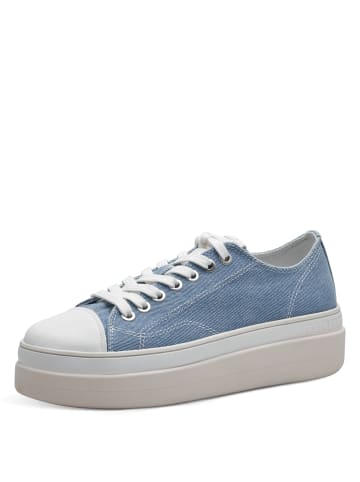 Tamaris Plateau Sneaker in Blau