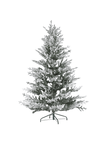 Beliani Weihnachtsbaum BRISCO in Weiß/Grün - (W) 115 x (H) 180 x (L) 115 cm