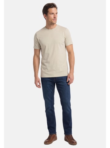 Redmond T-Shirt Basic in Beige / gelb
