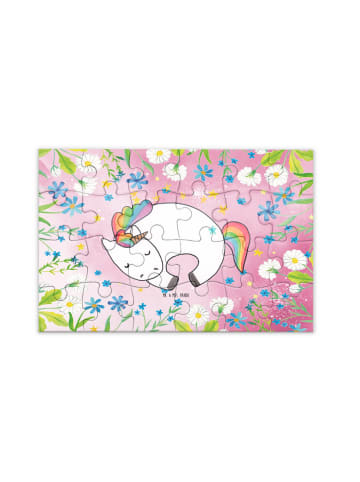 Mr. & Mrs. Panda Puzzle Einhorn Nacht ohne Spruch in Rot Pastell