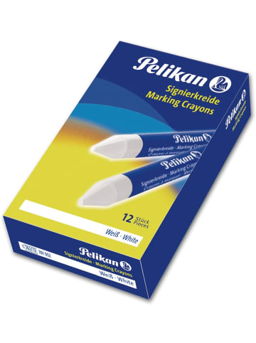 Pelikan Signierkreide 762/12 weiß 12 Stifte