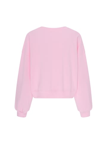 Swirly Women Sweatshirt in Pink