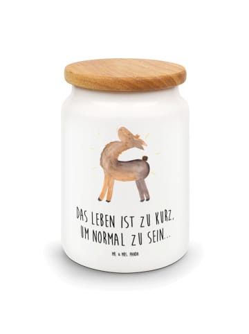 Mr. & Mrs. Panda Aufbewahrungsdose Lama Stolz mit Spruch in Weiß