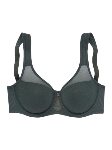 LASCANA Minimizer-BH mit transparenten Netzeinsätzen in Dark Green