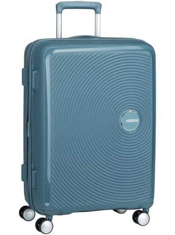 American Tourister Koffer & Trolley SoundBox Spinner 67 EXP in Stone Blue