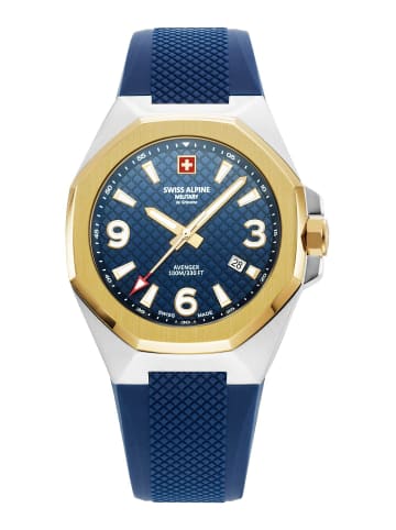Swiss Alpine Military by Grovana Analoguhr für Herren in blau