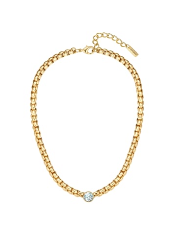 Yokoamii Kette aus Messing mit Zirkonia in gelbgold