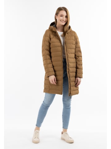 usha BLUE LABEL Damen Wattierter Steppmantel in Dunkelsand