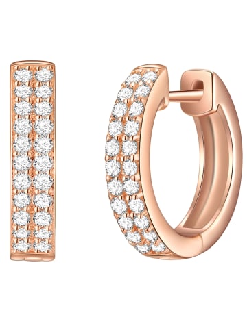 Rafaela Donata Creolen Sterling Silber Zirkonia in roségold