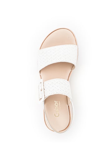 Gabor Comfort Plateau Sandalen in weiss