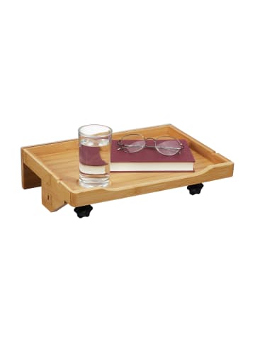 relaxdays Bettablage in Natur - (B)36 x (H)9 x (T)25,5 cm