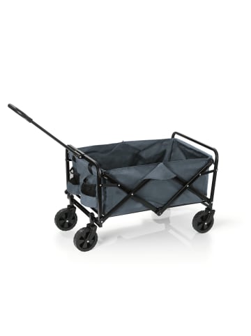 EASYmaxx Bollerwagen faltbar grau mit kleinen Rädern grau