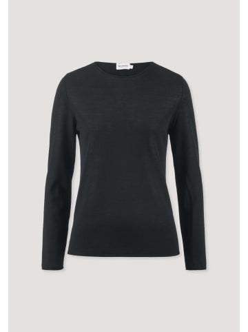 Hessnatur Strick Pullover in schwarz