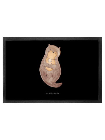 Mr. & Mrs. Panda Schmutzfangmatte Otter Muschel ohne Spruch in Schwarz