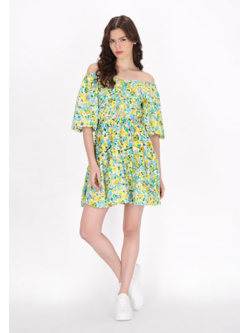 myMo Women Dress in blue multicolor