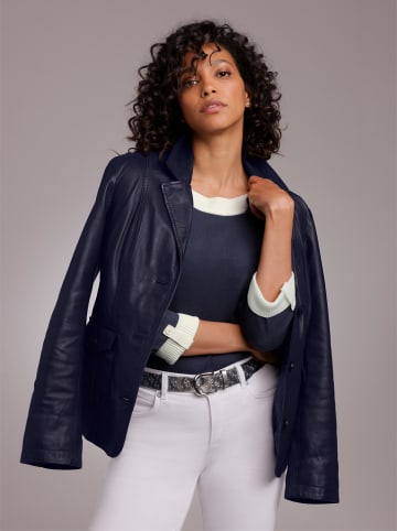 Mainpol Lederblazer in marine