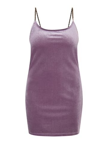 faina Damen Glitzerndes Mini-Samtkleid in Lavendel