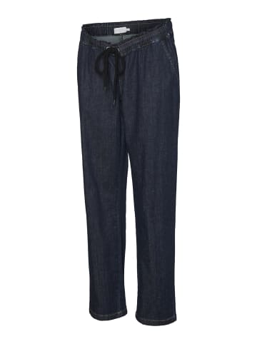 mama licious Umstandsjeans mit Loose Fit in Dark Blue Denim