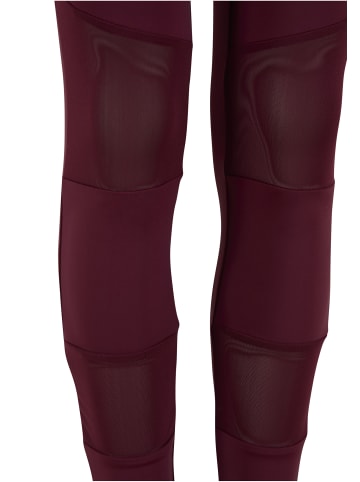 Urban Classics Urban Classics Damen Girls Tech Mesh Leggings in port