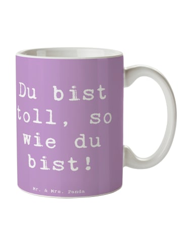 Mr. & Mrs. Panda Tasse Spruch Schulanfang Einzigartig mit Spruch in Lavendeltraum