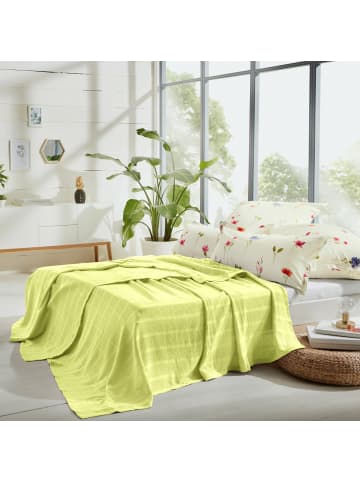 Erwin Müller Baumwolle Sommerdecke Trient in lindgrün