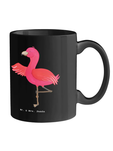 Mr. & Mrs. Panda Becher Yoga BalanZeichen mit Spruch in Schwarz