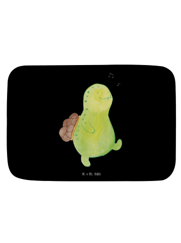 Mr. & Mrs. Panda Badteppich Schildkröte Pfeifen ohne Spruch in Schwarz