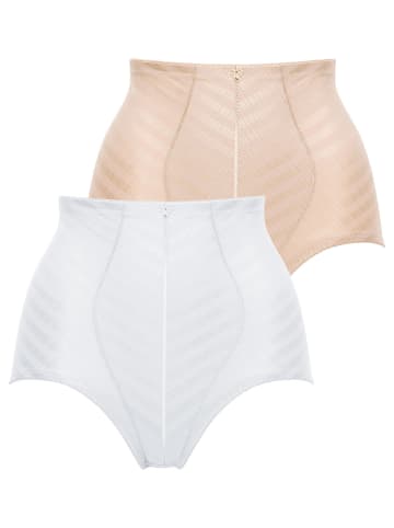 Felina 2er Pack Panty in sand weiss