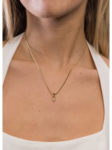 PURELEI Charm Geburtsstein April Bergkristall Gold