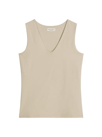 Marc O'Polo V-Neck-Top slim in Linen Beige