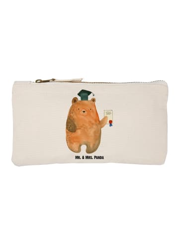Mr. & Mrs. Panda Schminktasche Bär Prüfung ohne Spruch in Weiß
