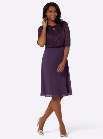 WITT WEIDEN Spitzenkleid in traube