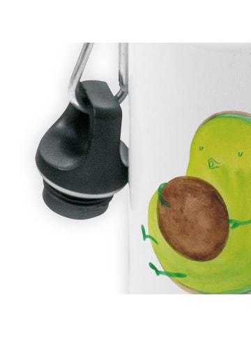 Mr. & Mrs. Panda Kindertrinkflasche Avocado Pfeifen ohne Spruch in Weiß