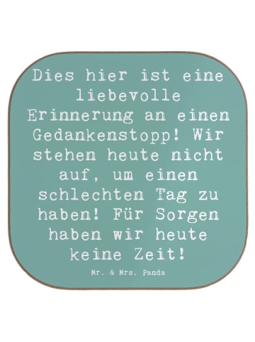 Mr. & Mrs. Panda Getränkeuntersetzer Spruch Freude Erleben mit S... in Meeresbrise