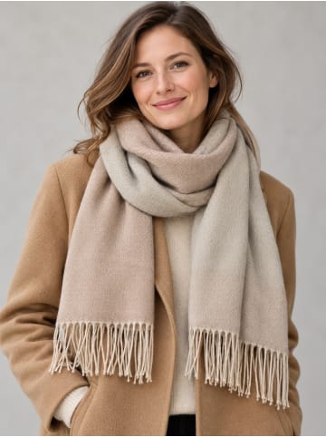 collezione alessandro Winterschal " Greige " in beige