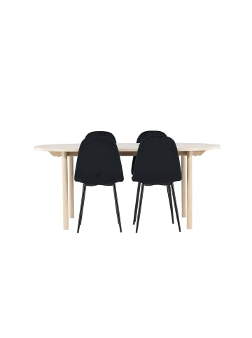 ebuy24 Essgruppe Andy (5-teilig) Whitewash 90 x 180 cm