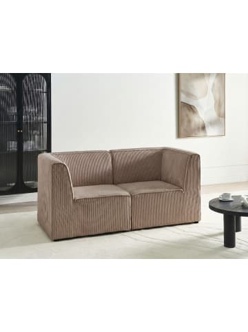 Beliani 2-tlg Modulsofa LEMVIG in Beige
