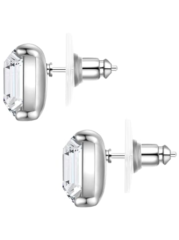 Yokoamii Ohrstecker aus Messing mit Glas in silber