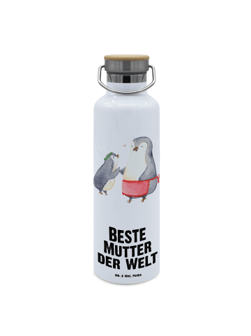 Mr. & Mrs. Panda Thermosflasche Pinguin Beste Mutter der Welt mi... in Weiß