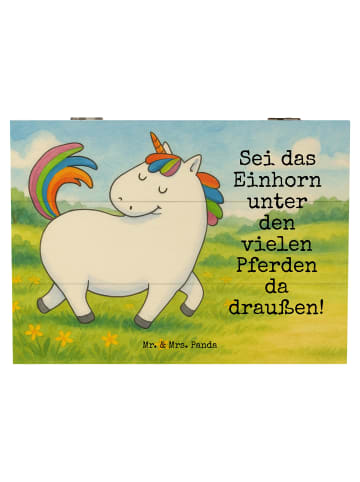 Mr. & Mrs. Panda Aufbewahrungsbox Einhorn Stolzieren Design mit ... in Weiß