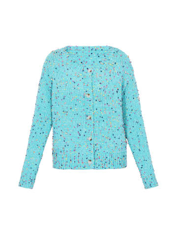 IZIA Women Cardigan in Turquoise Blue
