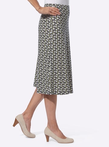 Sieh an! Jersey-Rock in pistazie-marine-bedruckt