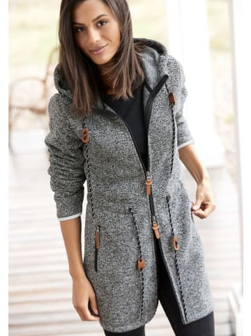 LASCANA Fleecejacke in anthracite