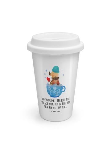 Mr. & Mrs. Panda Coffee To Go Becher Nachtfalter Schaumbad mit S... in Weiß